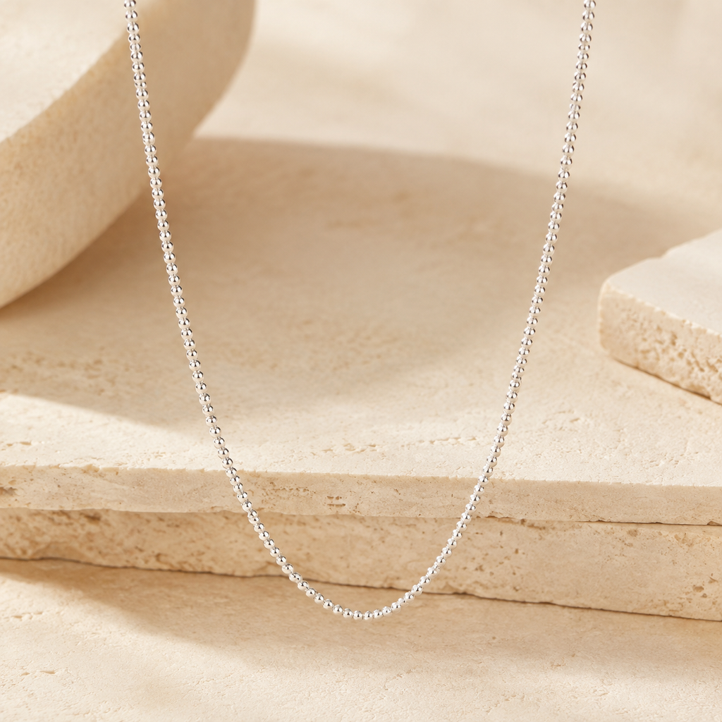 0.6mm Box Chain 10k White Gold