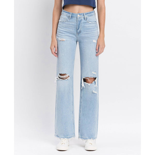 Vervet 90's Vintage Super High Rise Flare Jeans