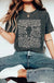 Black Leopard Skull Graphic Print Short Sleeve T Shirt Dear lover