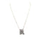 Checkered Bubble Initial Necklace Snowing West