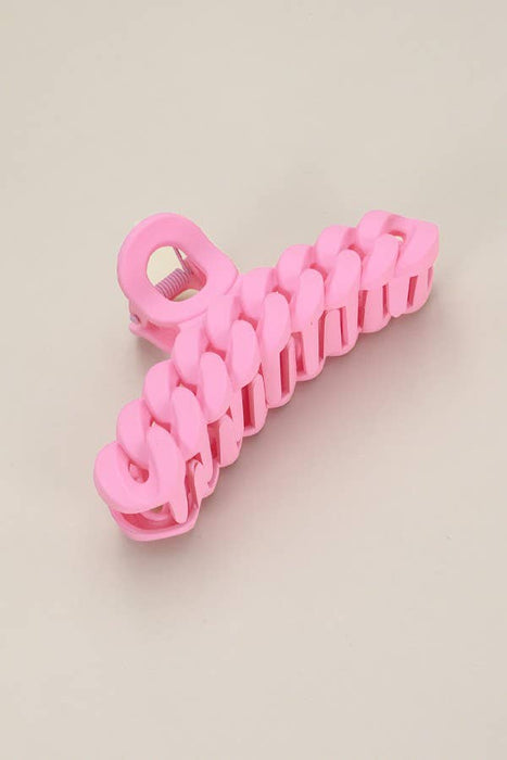 Large Matte Chain Hair claw Clips