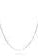 0.6mm Box Chain 10k White Gold - LECCE