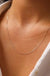 0.6mm Box Chain 10k White Gold - LECCE