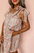 Orange Rose Floral Knotted Straps Tiered Babydoll Dress Dear lover