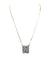 Checkered Bubble Initial Necklace Snowing West