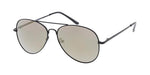 Aviator Black Frame Mirror Lens Sunglasses Yoomoo