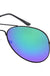 Aviator Black Frame Mirror Lens Sunglasses Yoomoo
