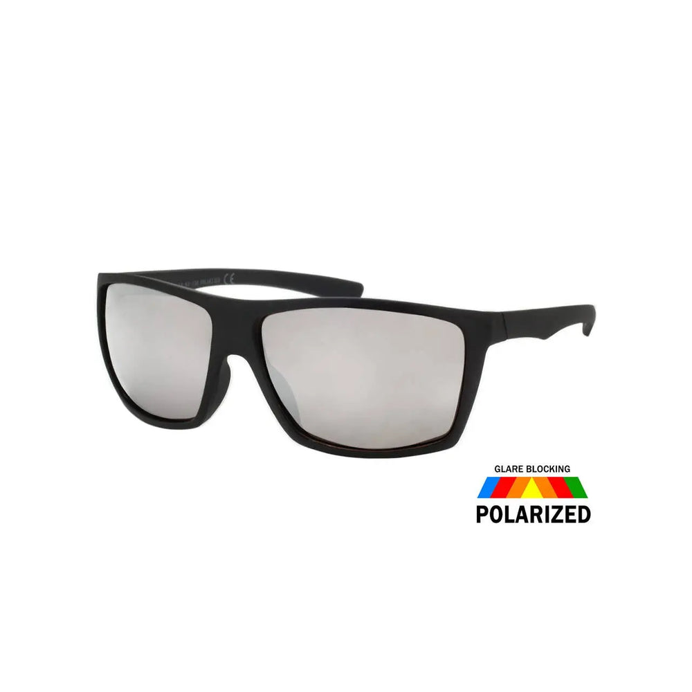 Mens Polarized Color Mirror Sunglasses Wrap Style Fish Activ Shark Eyes, Inc
