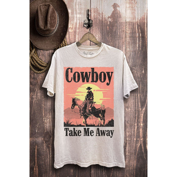 Camiseta gráfica Cowboy Take Me Away