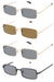 Unisex Metal Retro 90s Small Square Frame Yoomoo