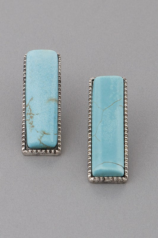 Antique Stone Earrings