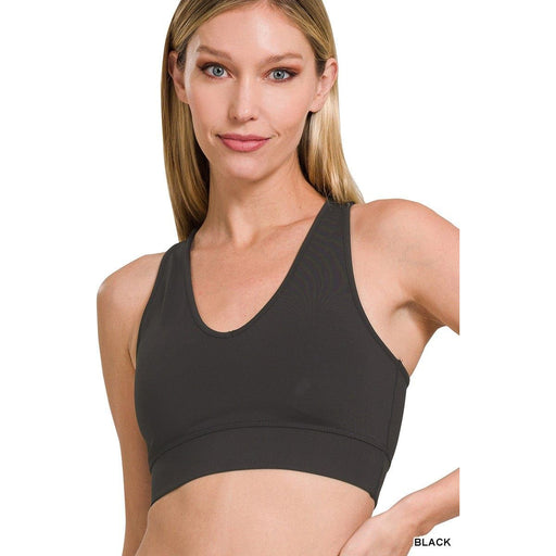 Athletic Racerback Cropped Tank Top