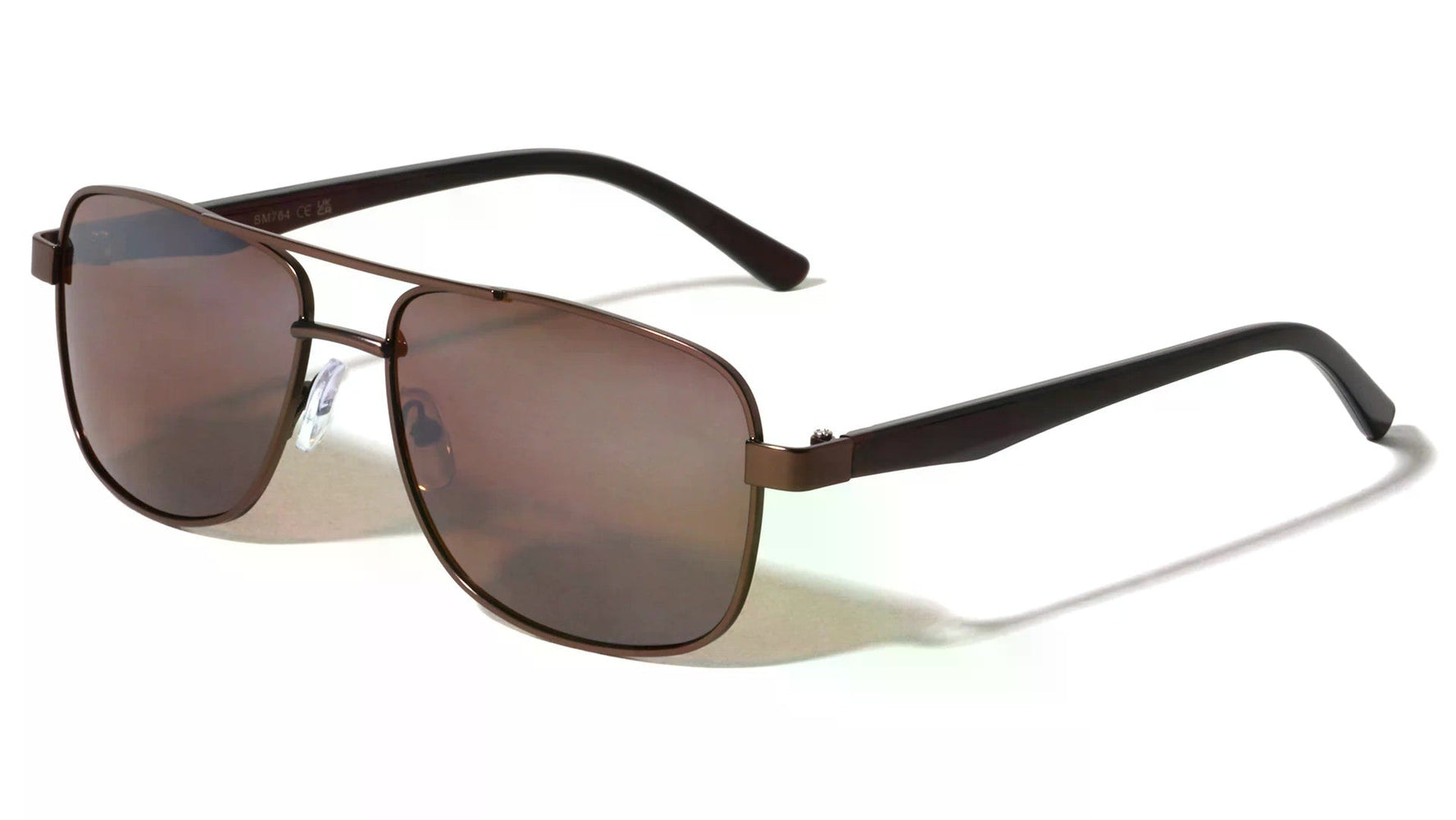 Modern Slim Frame Wide Rectangle Aviators Sunglasses Yoomoo