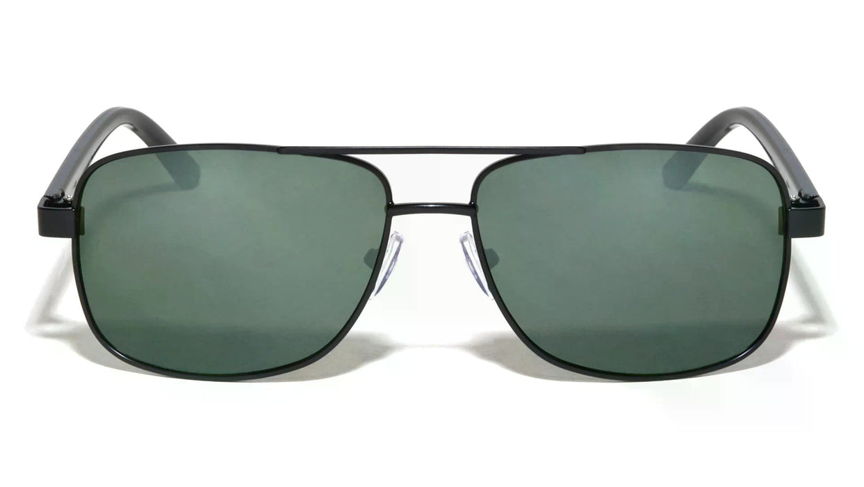 Modern Slim Frame Wide Rectangle Aviators Sunglasses Yoomoo