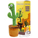 Cactus Sound Mimicking LED Dancing Plush Toy