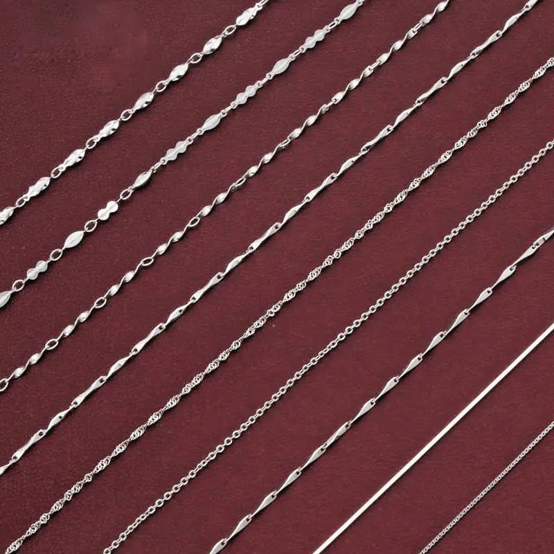 18" Necklace Chain in 925 Sterling Silver - LECCE