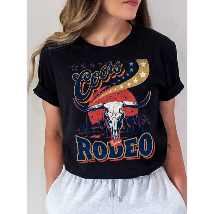 Coors and Rodeo Graphics Top