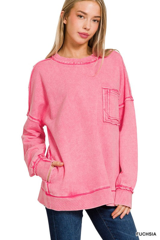 Sweatshirt with pockets Zenana