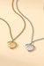 18K Gold Checker Heart Necklace – Tarnish - Free Stainless Steel - LECCE