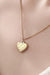 18K Gold Checker Heart Necklace – Tarnish - Free Stainless Steel - LECCE