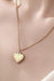 18K Gold Checker Heart Necklace – Tarnish - Free Stainless Steel - LECCE
