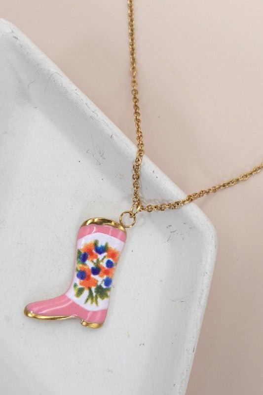 18K Gold Dipped Ceramic Chain Necklace – Tarnish-Free & Waterproof