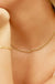 18K Gold Figaro Chain Necklace Stainless Steel - LECCE