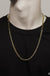 18K Gold Figaro Chain Necklace Stainless Steel - LECCE