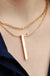 18K Gold Figaro Chain Necklace Stainless Steel - LECCE