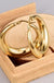18K Gold U - Shape Huggie Hoop Earrings - LECCE