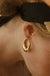 18K Gold U - Shape Huggie Hoop Earrings - LECCE