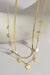 18k Stainless Steel Tarnish Free Disc Necklace - LECCE