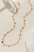 18k Stainless Steel Tarnish Free Disc Necklace - LECCE