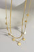 18k Stainless Steel Tarnish Free Disc Necklace - LECCE