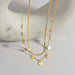 18k Stainless Steel Tarnish Free Disc Necklace - LECCE