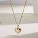 18k Stainless Steel Tarnish Free Heart Necklace - LECCE