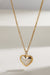 18k Stainless Steel Tarnish Free Heart Necklace - LECCE