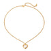 18k Stainless Steel Tarnish Free Heart Necklace - LECCE