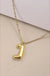 18k Stainless Steel Tarnish Free Initial Necklace - LECCE