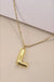 18k Stainless Steel Tarnish Free Initial Necklace - LECCE