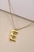 18k Stainless Steel Tarnish Free Initial Necklace - LECCE