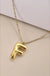 18k Stainless Steel Tarnish Free Initial Necklace - LECCE