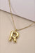 18k Stainless Steel Tarnish Free Initial Necklace - LECCE