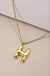 18k Stainless Steel Tarnish Free Initial Necklace - LECCE