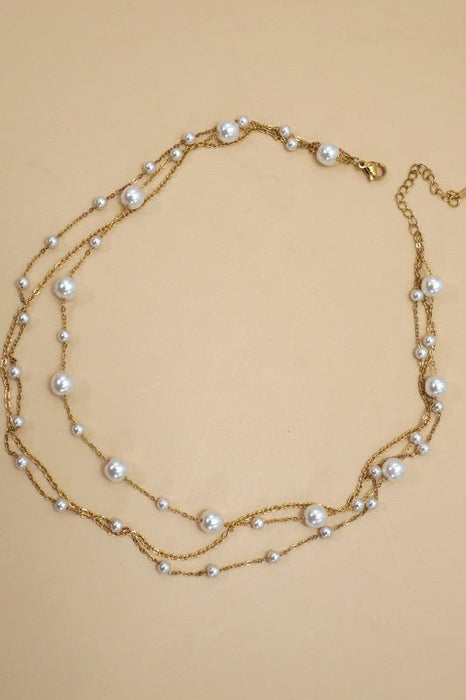 18k Stainless Steel Tarnish Free Layered Necklace - LECCE