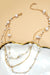 18k Stainless Steel Tarnish Free Layered Necklace - LECCE