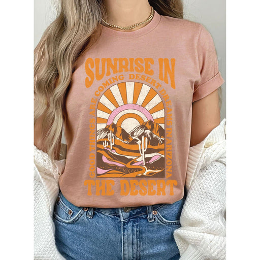 Sunrise In The Desert Graphic Tshirts