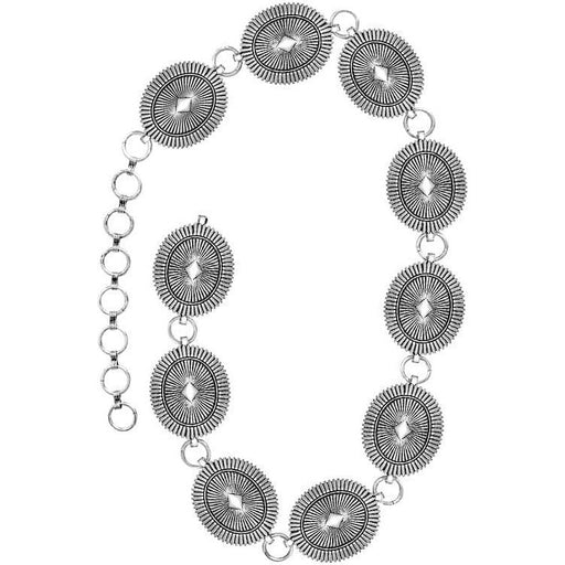Western Concho Aztec Oval Casting Chain Belt