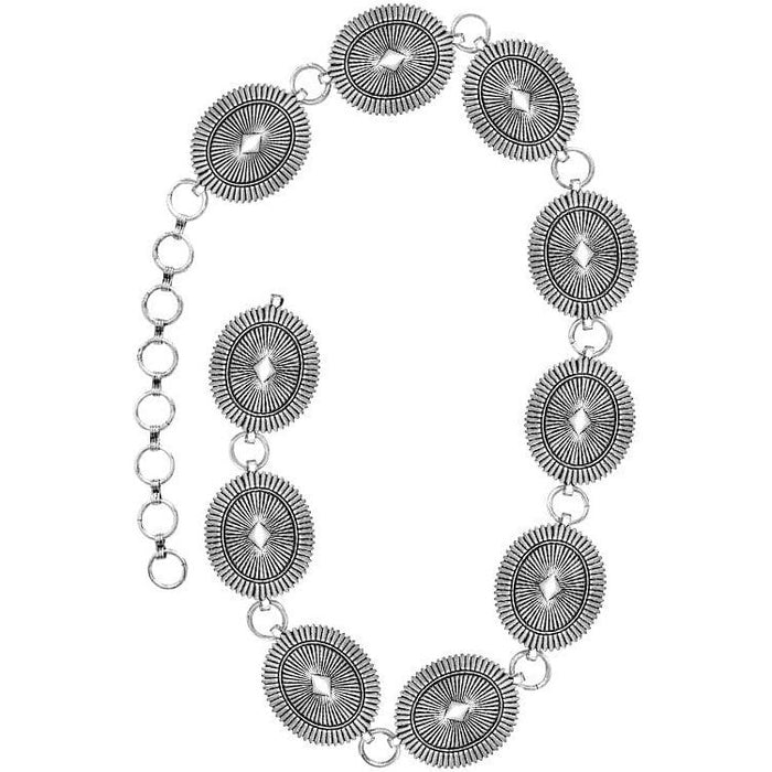 Western Concho Aztec Oval Casting Chain Belt