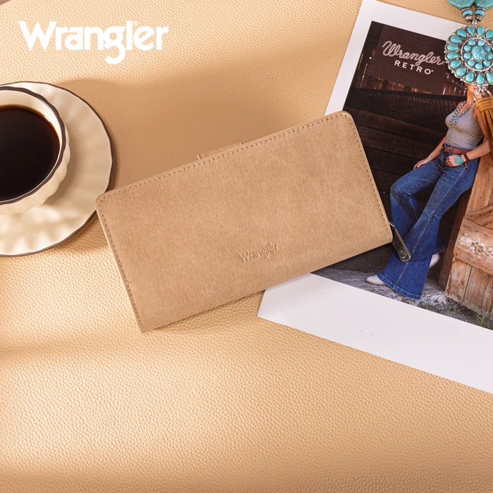 Wrangler Western Floral Tooled Wallet